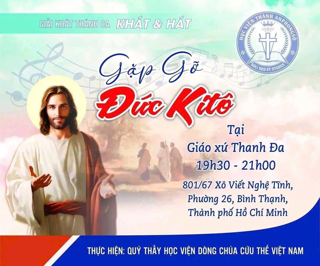 Đêm thánh ca “Khát và Hát”  tại giáo xứ Thanh Đa với chủ đề “Gặp gỡ Đức Kitô”